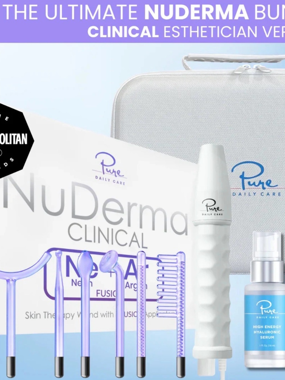 NUDERMA CLINICAL COMPLETE HIGH FREQUENCY BUNDLE